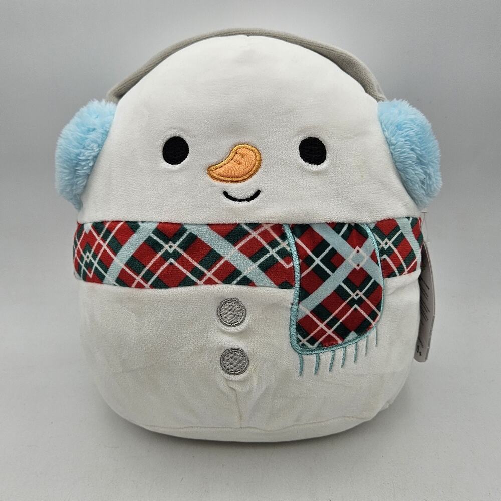 Squishmallows Manny The Snowman Stuffed Animal Plush Toy